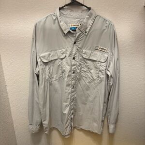 Magellan Men's Gray Long Sleeve Fishing Shirt
